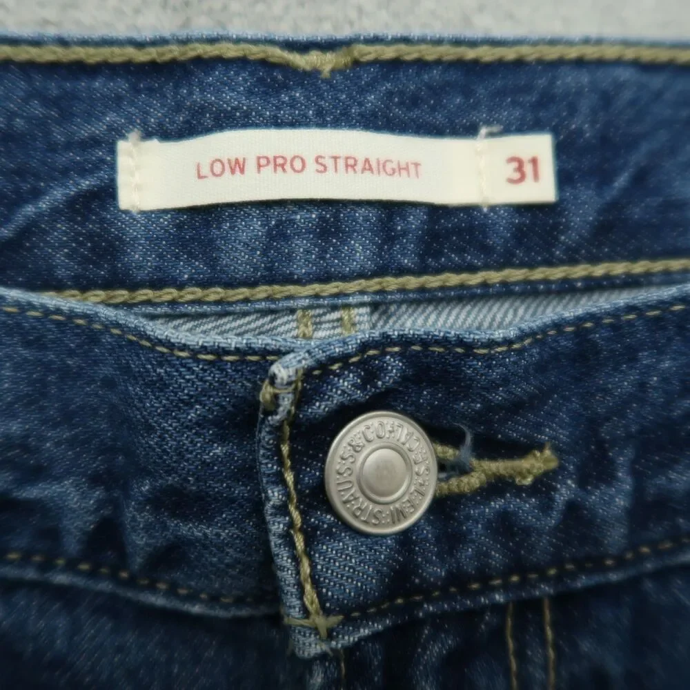 Levi's Jeans Women's Size 31 Blue High-Rise Low Pro Straight 31